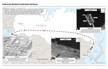 2 Russian Ships Made 5 Trips between N. Korea, Russia since Mid-Aug. in Suspected Arms Transfers: WP