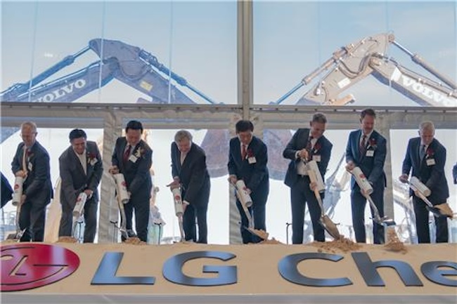 LG Chem Begins Construction of Cathode Plant in U.S.