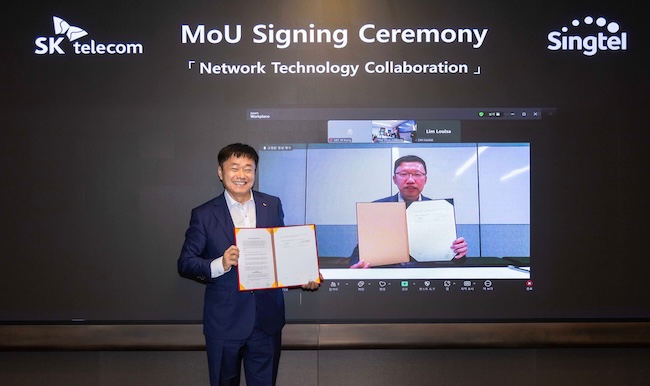 SK Telecom Signs MOU with Singtel to Expand Technology Cooperation