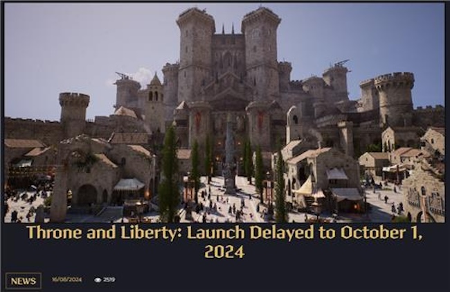 NCSOFT to Begin Global Service of TL in October