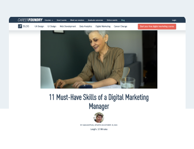 Digital marketing manager skills