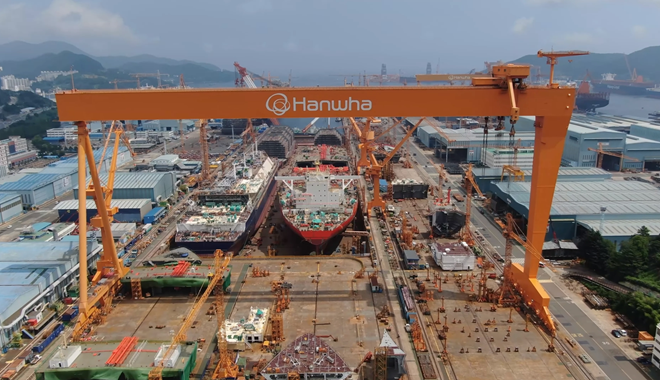 Hanwha Wins 1.69 Tln-won Order for 6 LNG Dual-fuel Container Vessels