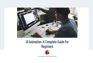 UI Animation: a complete Guide for Beginners